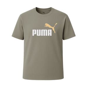 푸마 ESS 투컬러 NO.1 로고 반팔티 카키 684708-83