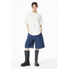 [톰보이]원턱 하프 데님 팬츠9105262180