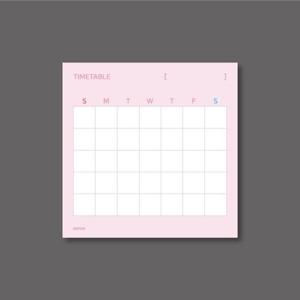 아트박스/엠엠아이엠 메모지 떡메모지 스케쥴러07 Timetable