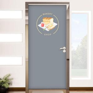 아트박스/꾸밈 cg587-베이커리_현관문시트지