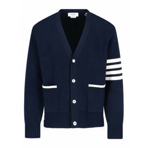 [THOM BROWNE] 라프리마 남성 가디건 인 Lana Vergine MKC608AY1029415 Blue /8