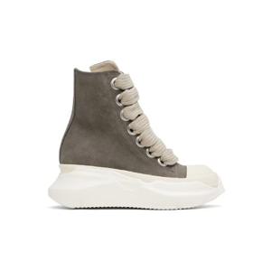 25 FW 릭오웬스 여성 그레이 할리우드 점보 레이스 앱스트랙트 스니크 스니커즈 251126F127043