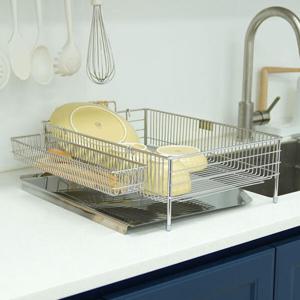 아트박스/올리오 모던 심플 올스텐 자동물빠짐 식기건조대 1단