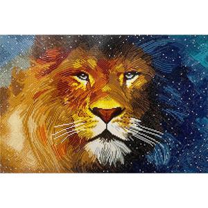 아트박스/퍼즐사랑 밀림의 왕 (패브릭형) 보석십자수 40x60