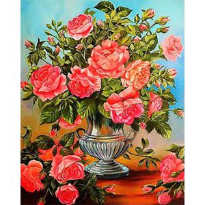 아트박스/퍼즐사랑 플라워 데이 (패브릭) 보석십자수 40x50