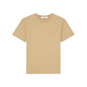 메종 키츠네 폭스 헤드 패치 클래식 티셔츠 베이지 AM00103KJ0008-P220