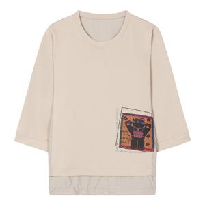 [베스띠벨리]아트웍 레이어드 스트링 티셔츠 BJIBH2812