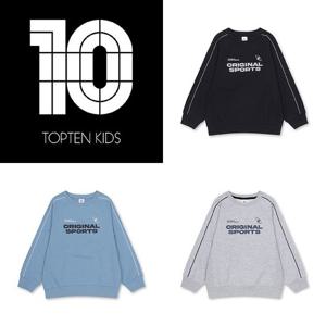 [탑텐키즈]MKF2TR1201 남아) 쿨에어 코튼 텍스쳐드 파이핑 스웨트셔츠