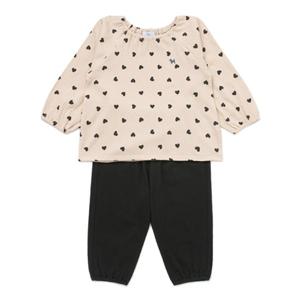 [블루독베이비8] FW25 하트 COZY 상하세트 HJ (45A7067219) (BLUEDOG BABY 유아 출산 백일 선물 도트 강아