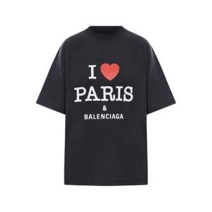 발렌시아가 아이 러브 파리   발렌시아가 프린트 티셔츠 764235TRVU9 1041 TP935991768