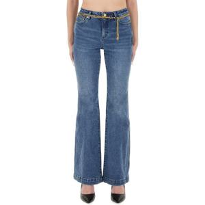 마이클코어스 하이 웨이스트 플레어 데님 진 MT59041EB1 913DUS