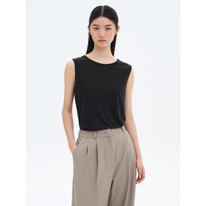 (325642LY25) [에잇세컨즈] 모달 샌드워싱 슬리브리스  블랙