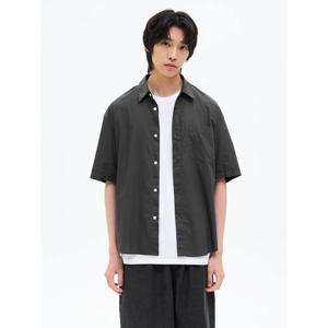 (425665LY14) [에잇세컨즈] 데일리 코튼 릴렉스드핏 반소매 셔츠  애쉬