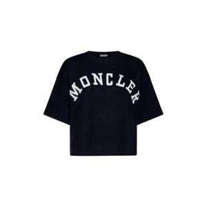 Moncler 로고 프린트 크롭 티셔츠 8C0001889AJ0 778 TP944470265