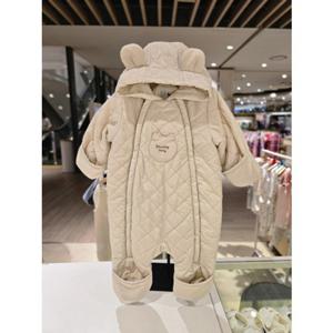 [블루독베이비] 25 FW(크림)BLUEDOG 퀼팅우주복(45A1360302) 백일 돌 조카 선물 정장 이모 출산 (45A136030