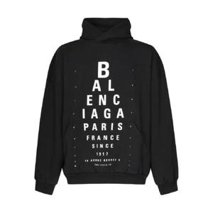 25 FW 발렌시아가 옵티컬 아이 차트 프린트 후드티 803265TRVU79034 TP439461852