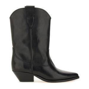 이자벨마랑 블랙 미드칼프 웨스턴 부츠 BO0003FA A3A03S01BK