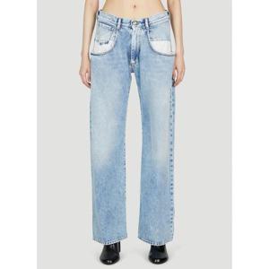 25 FW 메종 마르지엘라 오버레이 포켓 데님 진 라이트블루 S51LA0052 S30513 470