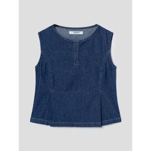 (125765MP1P) [에잇세컨즈] 슬리브리스 데님탑 (SET)  블루