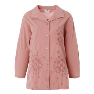 [조순희]펀치자수 코튼 블랜드 블라우스 (JMMB219)