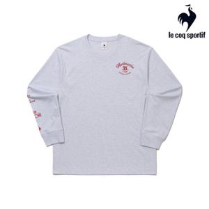 [르꼬끄] 남녀공용 유니 헤리티지 그래픽 루즈 긴팔티셔츠 QQ323LRL84_WMG