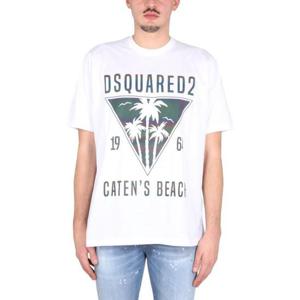 디스퀘어드2 반팔 티셔츠 S74GD1091 S23009100 WHITE