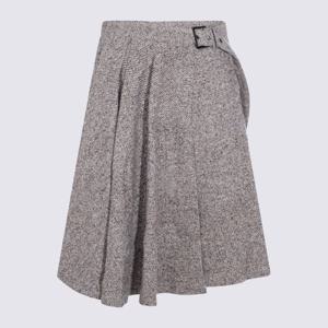 브루넬로쿠치넬리 플리츠 트위드 벨트 스커트 MG530G3906 C6286