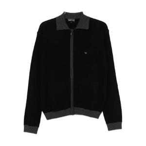 25 FW 엠포리오아르마니 골지 트리밍 집업 가디건 EM001517AF18099 TP440748993