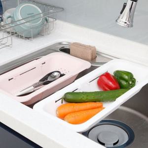 1 + 1 길이조절 싱크선반 채반 트레이