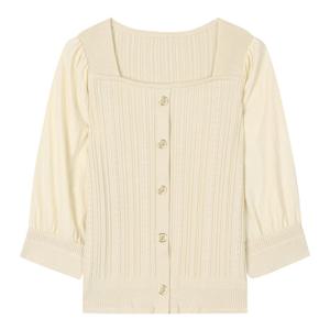 [베스띠벨리]나일론슬리브스퀘어꽈배기니트_BJUCH2903