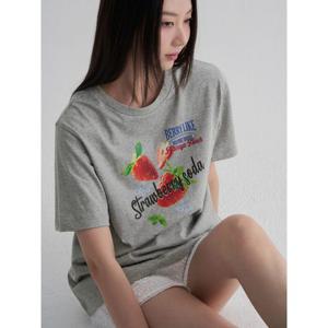 (165742AY73) [에잇세컨즈] 프루티 그래픽 오버핏 티셔츠  그레이