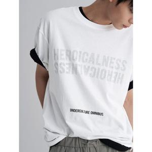 (265742AY21) [에잇세컨즈] 캐주얼 코튼 빈티지 티셔츠  화이트