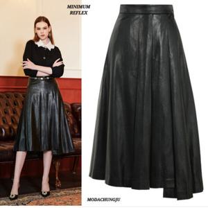 [미니멈]MD 언발 레더 스커트 MD MXCAWS8160 M_CJ