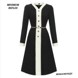 [미니멈]MD 배색 라인 포인트 A 원피스  MD MXDAWO1040_CJ