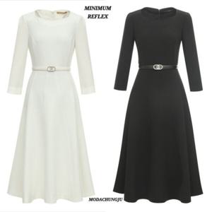 [미니멈]MD 스퀘어 넥 플레어 원피스  MD MYAAWO2400_CJ