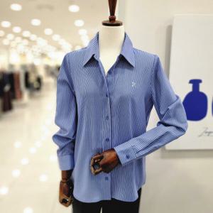 [비지트인뉴욕]스트라이프슬림핏카라셔츠블라우스 VB2LS90 K_US