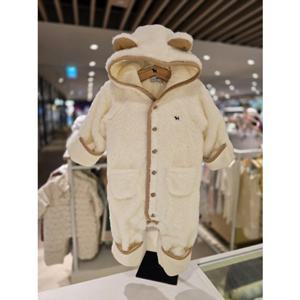 [블루독베이비] 25 FW(크림)큐트베어 퍼 우주복 (45A1360002)백일 돌 조카 선물 유아 아가옷 (45A1360002)