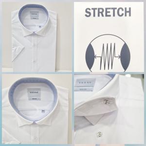 [예작]예작 슬림핏/배색/스냅/폴리스판/반팔 YJEMBS252 WH_US