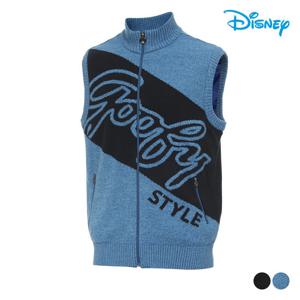 [디즈니골프]남성 집업 방풍 니트 베스트 (DN4MKT030-BL)_US