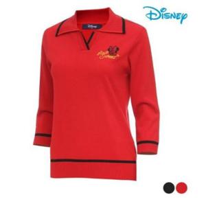 [디즈니골프]여성 7부 소매 니트 (DN3LKT005-RD)_US