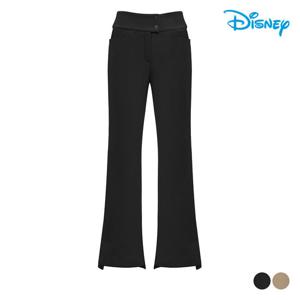 [디즈니골프]여성 밑단 언발 트임 기모 팬츠 (DN4LPA030-BK)_US