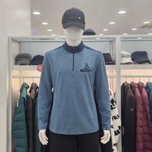 [디즈니골프]남성 폴라 반집업 티셔츠 (DN3MTS013-BL)_US