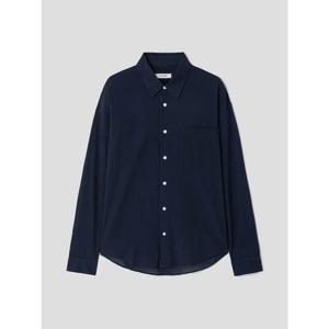 (455764LY1R) [에잇세컨즈] 서머 코튼 오버핏 셔츠  네이비