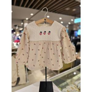 [블루독베이비] 25 FW(BE)러블리 블라우스(45A1431001)티셔츠 간절기 백일 돌 선물 조카 유아 아가옷 (45A1