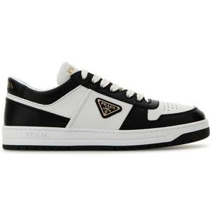 25 FW 프라다 다운타운 레이스업 트라이앵글 로고 스니커즈 1E792MFBE303LPI