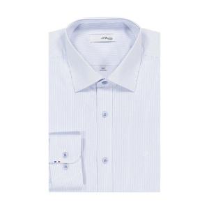 [에스티듀퐁(셔츠)]블루 뱀부 스트라이프 슬림핏 긴소매 셔츠 SE5FM21LS320SBU