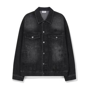 [빈트릴] 빈티지 워싱 데님 트러커  BA251JK053_BK