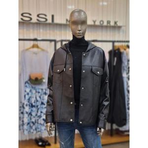 제시뉴욕 세이브존05 후드스넵 양가죽점퍼 AD85SZNSRJ5900BK