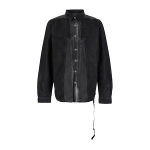 다크쉐도우바이릭오웬스 SPLINTERED 그레이 페이디드 코튼 셔츠