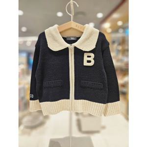 블루독베이비[hu]25FW가을겨울신상 (NY)블루독카라집업가디건 45A19-200-03 니트가디건 기본가디건